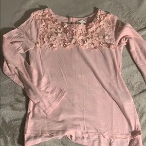 Pink flower shirt